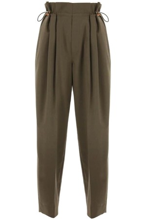 몽클레어 여성 바지 stretch wool drawstring pants NB02