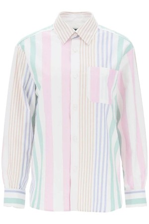 아페쎄 여성 셔츠 블라우스 sela striped oxford shirt NB02