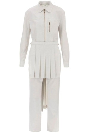 펜디 여성 점프수트 wool jumpsuit with pleated panels NB02