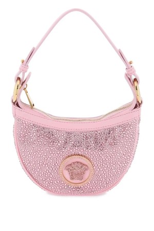 베르사체 여성 숄더백 repeat mini hobo bag with crystals NB02