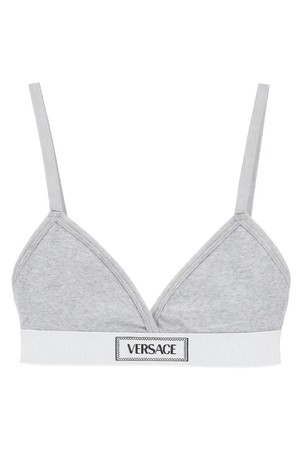 베르사체 여성 속옷 90s logo ribbed bralette NB02