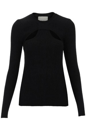 이자벨마랑 여성 스웨터 zana cut out sweater in ribbed knit NB02