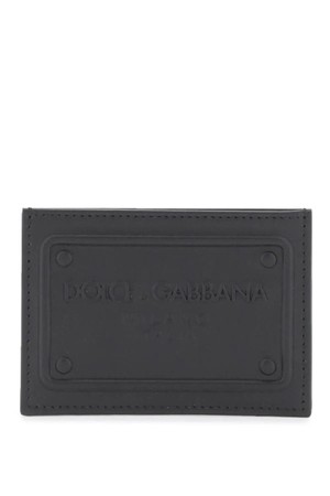 돌체앤가바나 남성 카드 지갑 embossed logo leather cardholder NB02