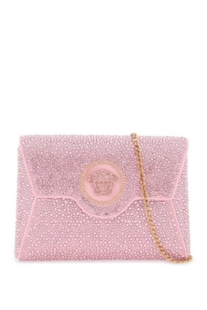 베르사체 여성 클러치백 la medusa envelope clutch with crystals NB02