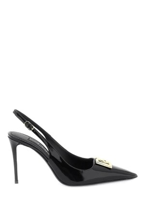 돌체앤가바나 여성 펌프스 glossy leather lollo slingback pumps NB02