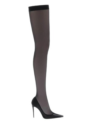 돌체앤가바나 여성 부츠 stretch tulle thigh high boots NB02