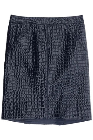 톰포드 여성 스커트 crocodile effect leather skirt NB02