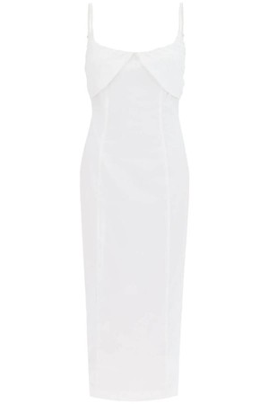 로테이트 여성 원피스 midi dress with ruffles NB02