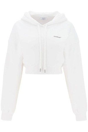 오프화이트 여성 맨투맨 후드 x ray arrow cropped hoodie NB02