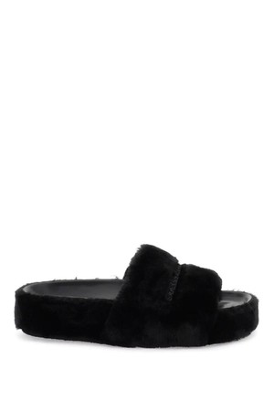 스텔라 맥카트니 여성 뮬 faux fur slides NB02