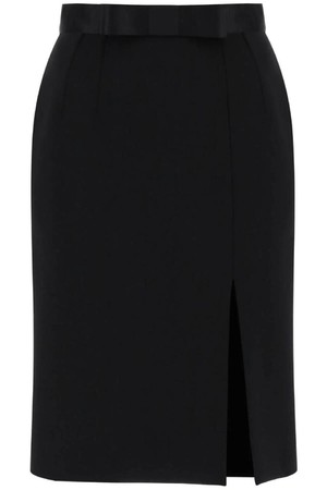 돌체앤가바나 여성 스커트  knee length skirt with satin NB02