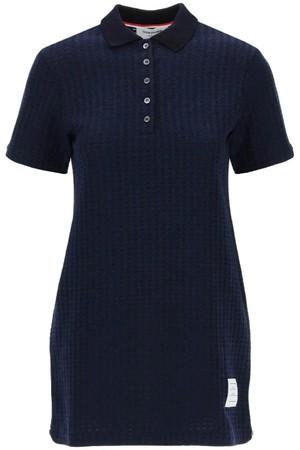 톰브라운 여성 원피스 mini jacquard knit polo dress in NB02