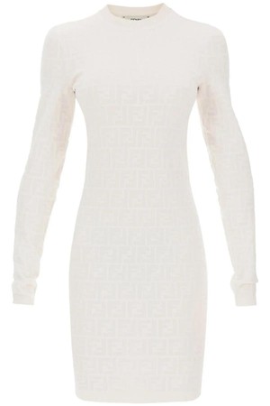 펜디 여성 원피스 mini dress in jacquard knit with ff monogram NB02