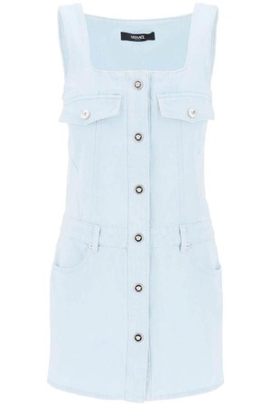 베르사체 여성 원피스  medusa mini denim dress NB02