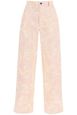 버버리 여성 바지  rose print canvas workwear pants  NB02