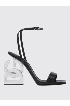 돌체앤가바나 여성 샌들 Dolce   gabbana leather sandals with dg heel and ankle strap NB03