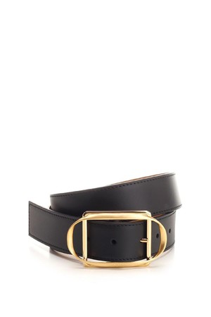 로에베 여성 벨트 Black leather belt N19