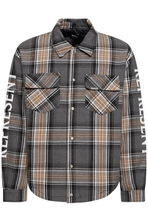 리프리젠트 남성 셔츠 Checked quilted flannel shirt NB01