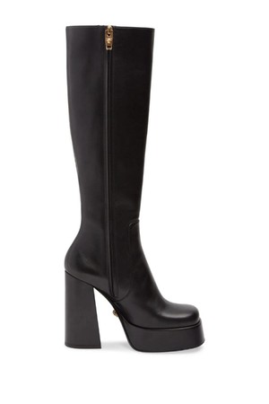 베르사체 여성 롱부츠 120mm Leather tall boots NB01