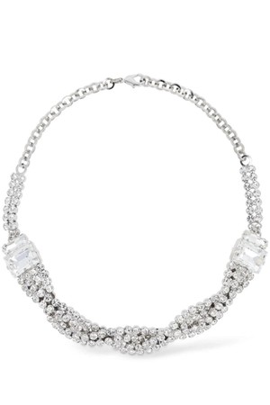 알렉산드라리치 여성 목걸이 Crystal braid collar necklace NB01