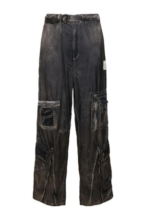 미하라 야스히로 남성 카고 팬츠 Twill parachute cargo pants NB01