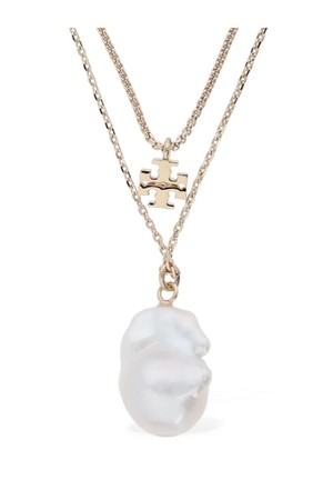 토리버치 여성 목걸이 Kira delicate pearl layered necklace NB01