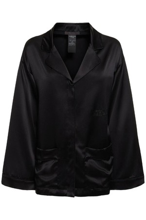 막스마라 여성 블라우스 Vasaio silk satin wide sleeve shirt NB01