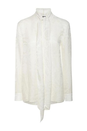 베르사체 여성 블라우스 Barocco silk blend jacquard shirt NB01