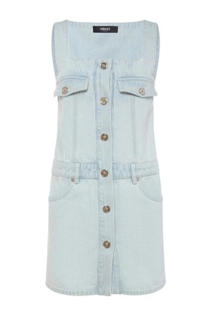 베르사체 여성 원피스 Denim elastic waist mini dress NB01