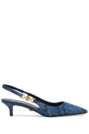 베르사체 여성 펌프스 40mm Denim slingback pumps NB01