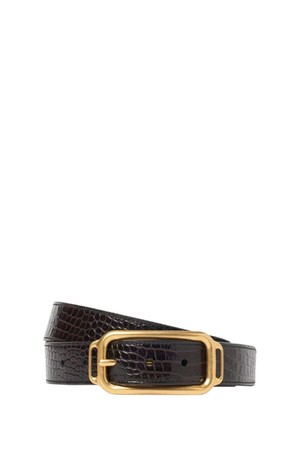 톰포드 남성 벨트 3 cm Croc embossed leather belt NB01