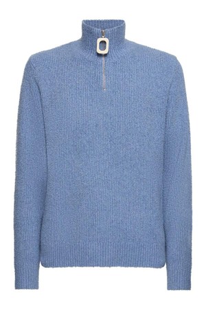 JW앤더슨 남성 터틀넥 Henley half zip cotton knit sweater NB01