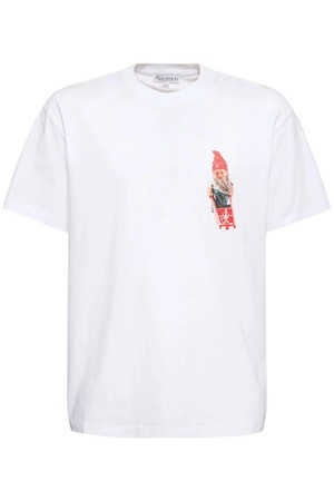 JW앤더슨 남성 티셔츠 Gnome print cotton jersey t shirt NB01