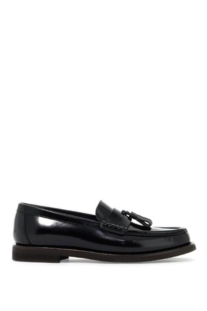 브루넬로 쿠치넬리 여성 로퍼 minimal shiny tassel calfskin lo NB02