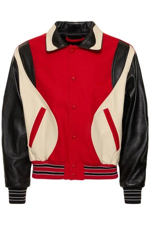 앤더슨벨 남성 자켓 Robyn wool   leather varsity jacket NB01