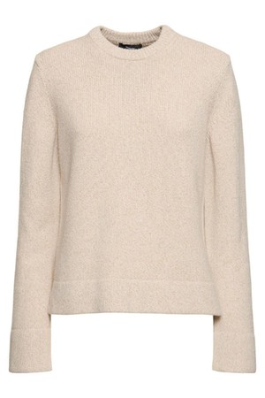 띠어리 여성 스웨터 Side slit wool blend sweater NB01