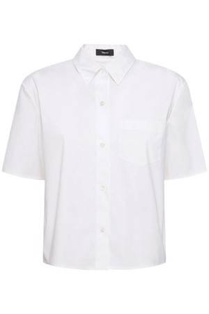 띠어리 여성 블라우스 Boxy cotton blend shirt NB01