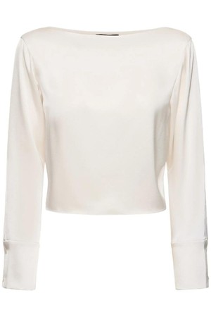 띠어리 여성 블라우스 Boatneck long sleeve top NB01