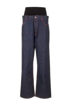 알라이아 여성 청바지 Knit Band Jeans N19