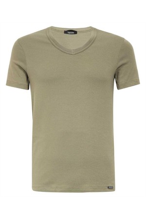 톰포드 남성 속옷 Tom Ford T4M091040 V NECK COTTON T shirt   Green NB24