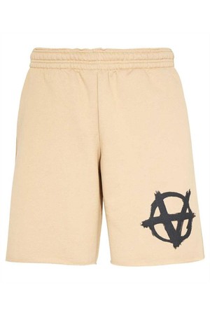 베트멍 남성 숏팬츠 Vetements UE63SP261C ANARCHY LOGO Shorts   Beige NB24