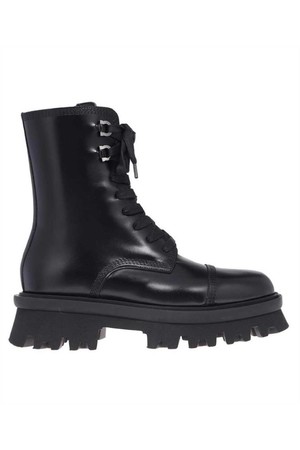 페라가모 여성 부츠 Salvatore Ferragamo 01F701 COMBAT WITH CHUNKY SOLE Boots   Black N24