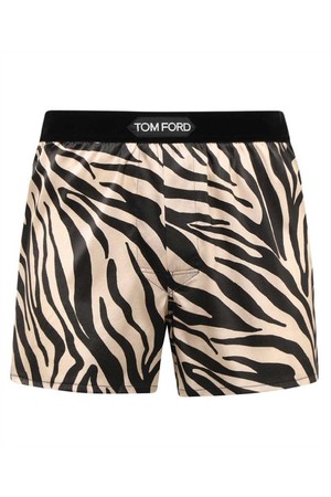 톰포드 남성 속옷 Tom Ford T4LE41490 ZEBRA PRINT SILK Boxer briefs   Brown NB24