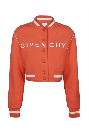 지방시 여성 자켓 Givenchy BW00GC4ZE4 CROPPED BOMBER VARSITY Jacket   Pink NB24