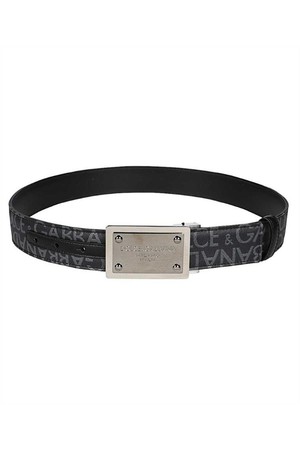 돌체앤가바나 남성 벨트 Dolce   Gabbana BC4824 AJ705 REVERSIBILE JCQ LOGO Belt   Black NB24