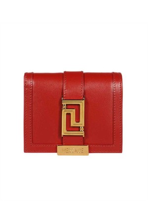 베르사체 여성 지갑 Versace 1007130 1A05134 GRECA GODDESS CHAIN Wallet   Red NB24