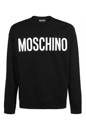 모스키노 남성 맨투맨 후드 Moschino A1701 7028 LOGO PRINT ORGANIC COTTON Sweatshirt   White NB24