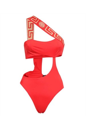 베르사체 여성 수영복 Versace ABD01108 A232185 GRECA BORDER ONE PIECE Swimwear   Red NB24