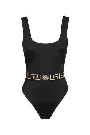 베르사체 여성 수영복 Versace 1003204 A232185 GRECA Swimsuit   Black NB24