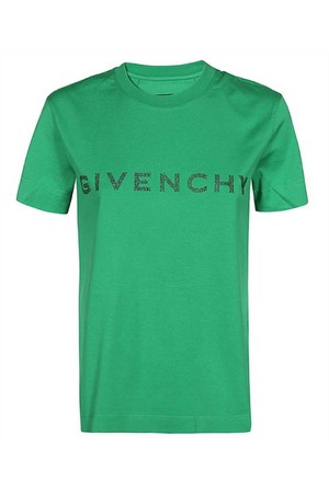 지방시 여성 티셔츠 Givenchy BW70AS3YGQ SLIM T shirt   Green NB24